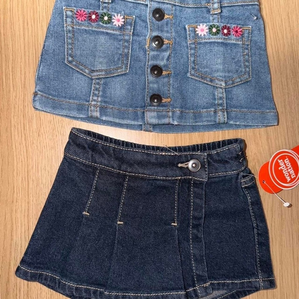baby girl denim skort size 12m